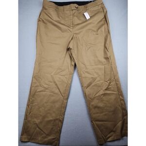 Lane Bryant Pants Womens 22 Beige Chino Straight Twill Stretch NWT Work Career